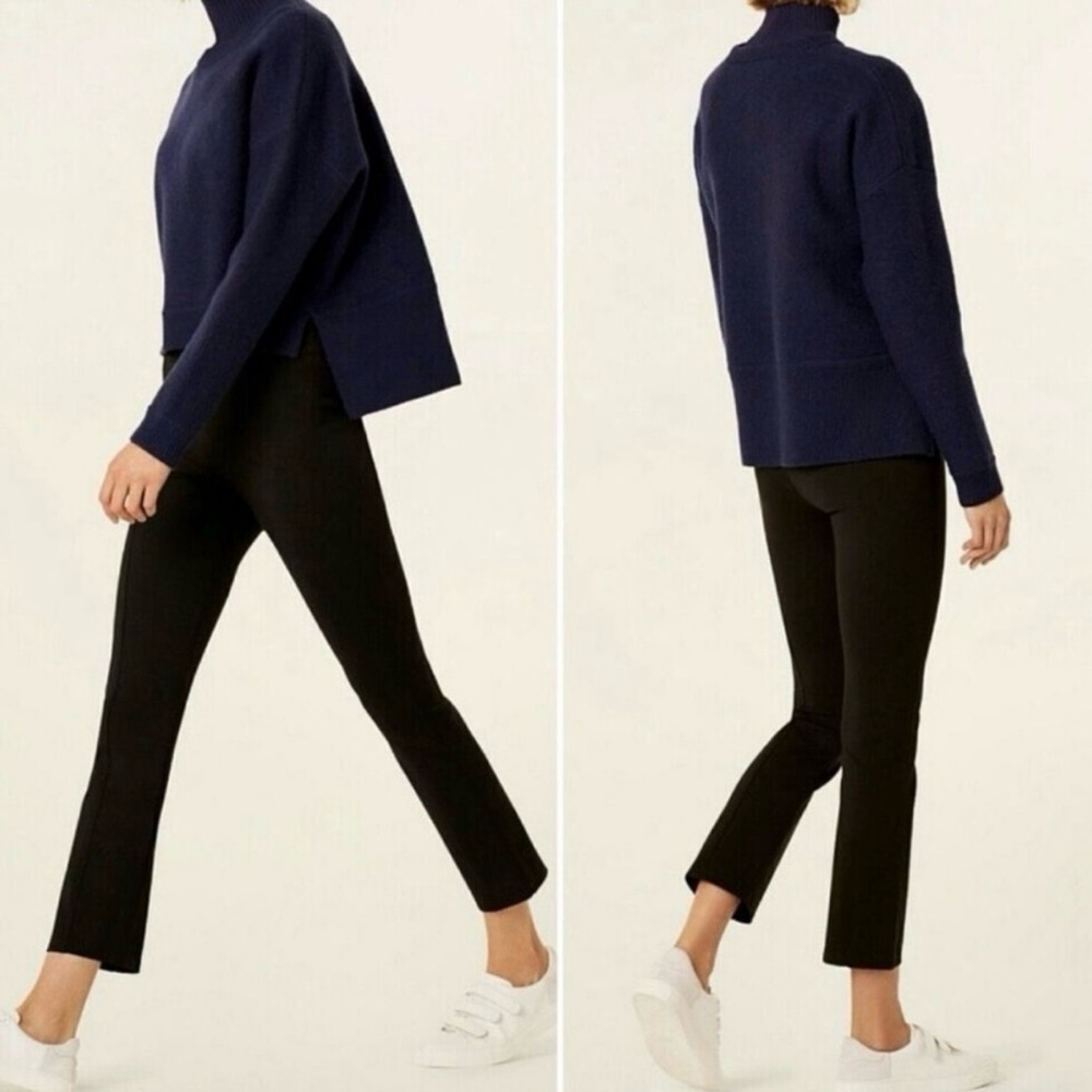 Tory Burch Sport Women’s Ponte Cropped Flare Pull On Pant in Black, Size Medium - Picture 2 of 11